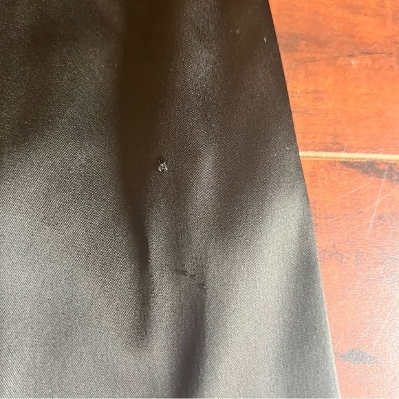 ST. JOHN Evening By Marie Gray Embellished Waist Satin Black Pants - Picture 9 of 13